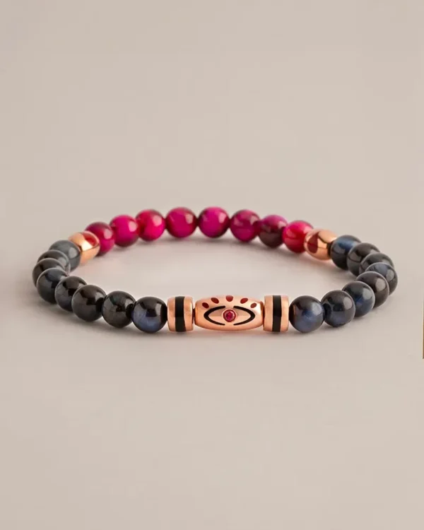 Bracelet homme fuchsia - Rubis – Image 2